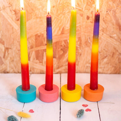 SUMMER BRIGHTS ROUND CANDLE HOLDER