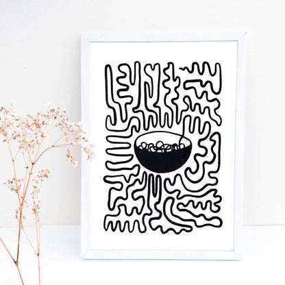 LONG NOODLE PRINT