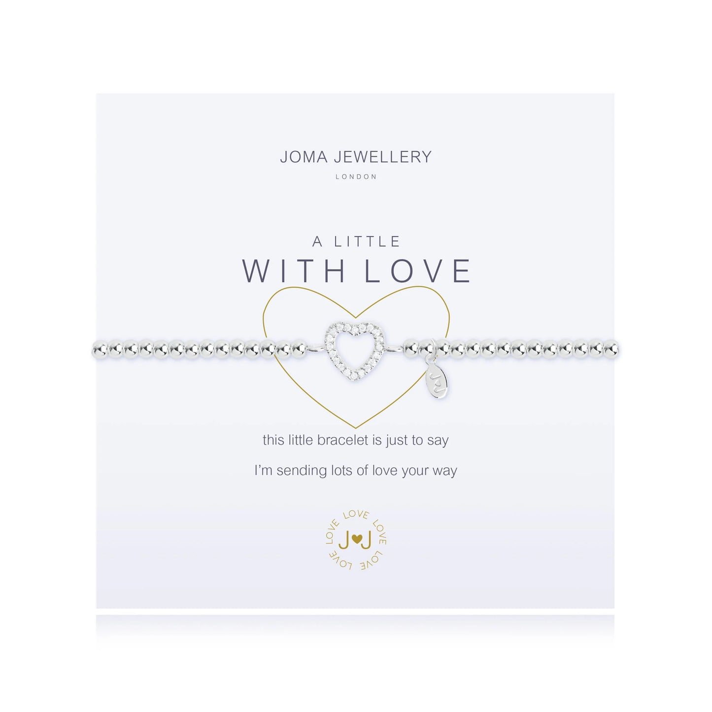 A LITTLE 'WITH LOVE' SILVER BRACELET