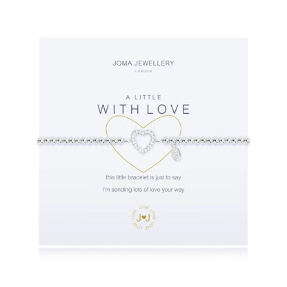 A LITTLE 'WITH LOVE' SILVER BRACELET