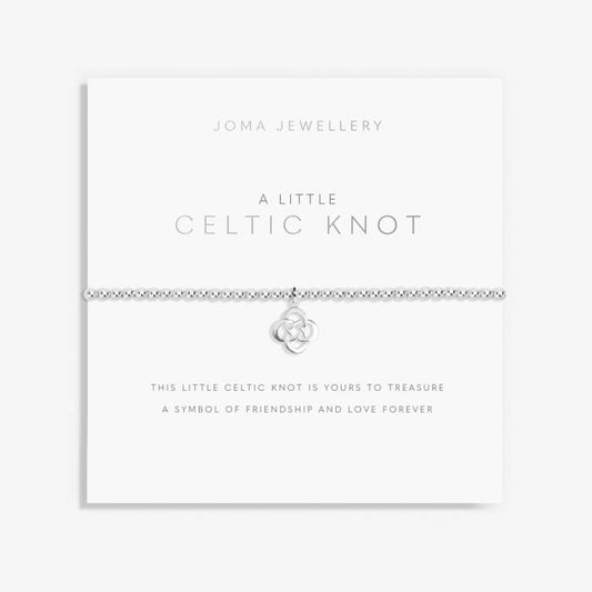 A WEE 'CELTIC KNOT' SILVER BRACELET