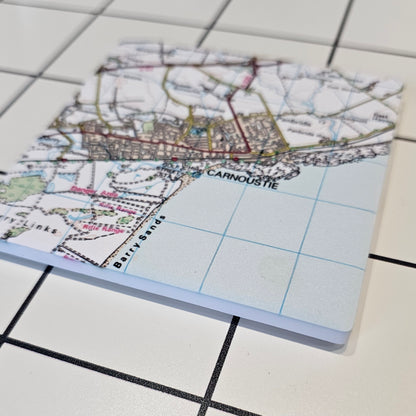 CARNOUSTIE MAP SQUARE COASTER