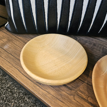 Beautifully handcrafted wooden bowl with unique grain and character