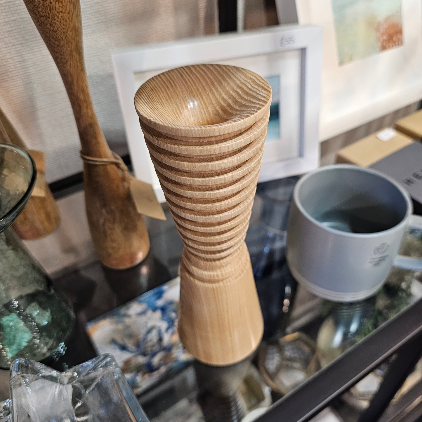 WOODEN VASES