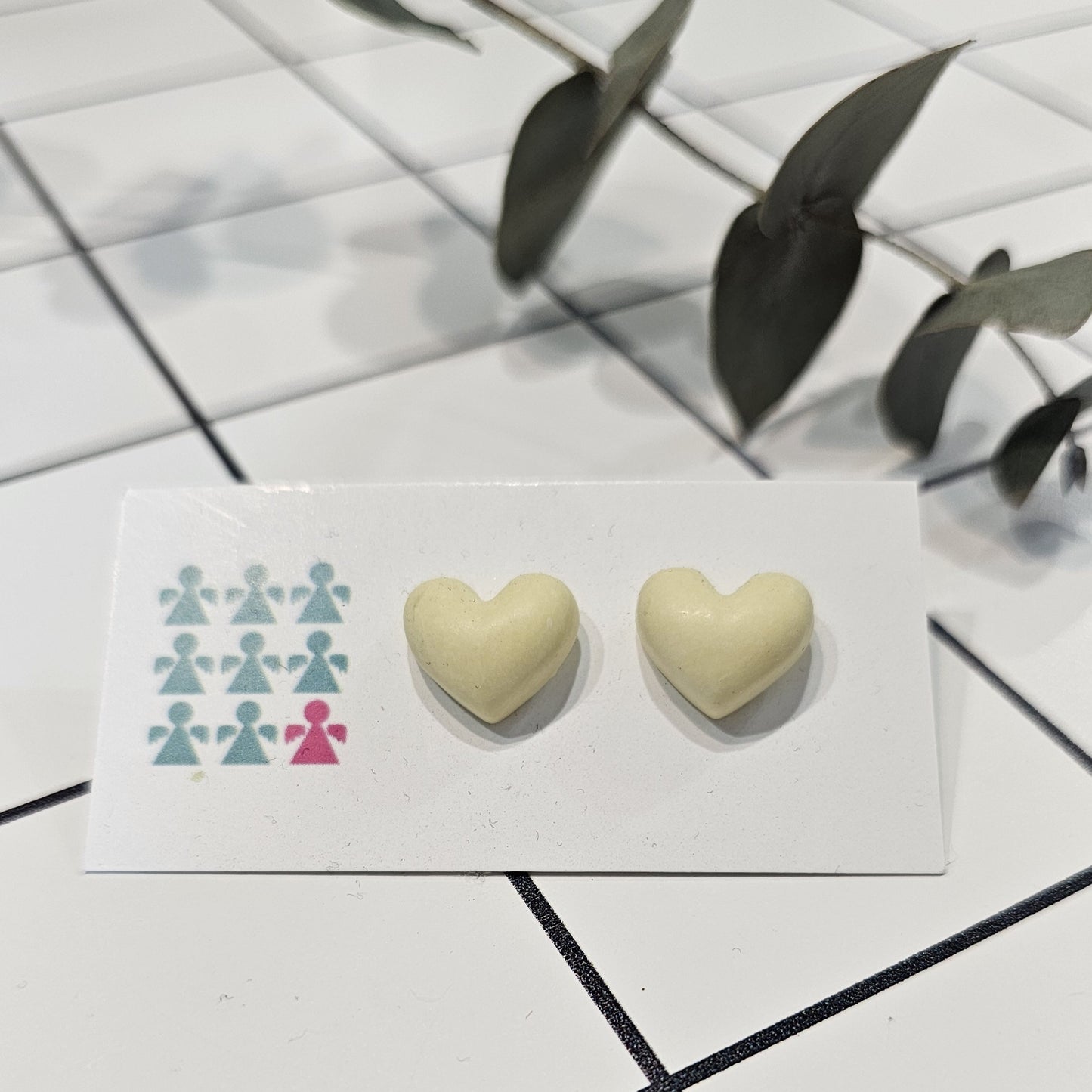 ZERO WASTE HEART STUDS