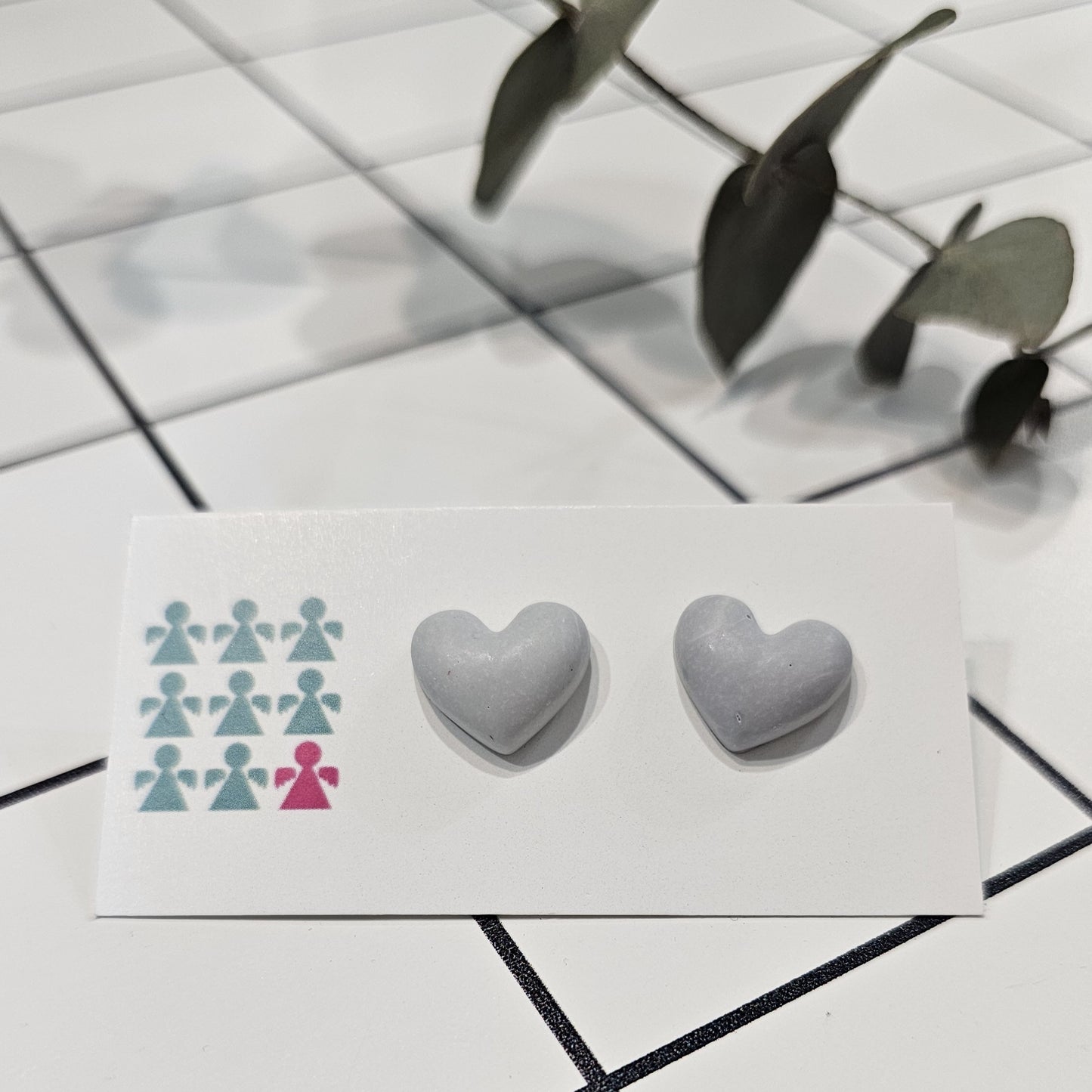 ZERO WASTE HEART STUDS