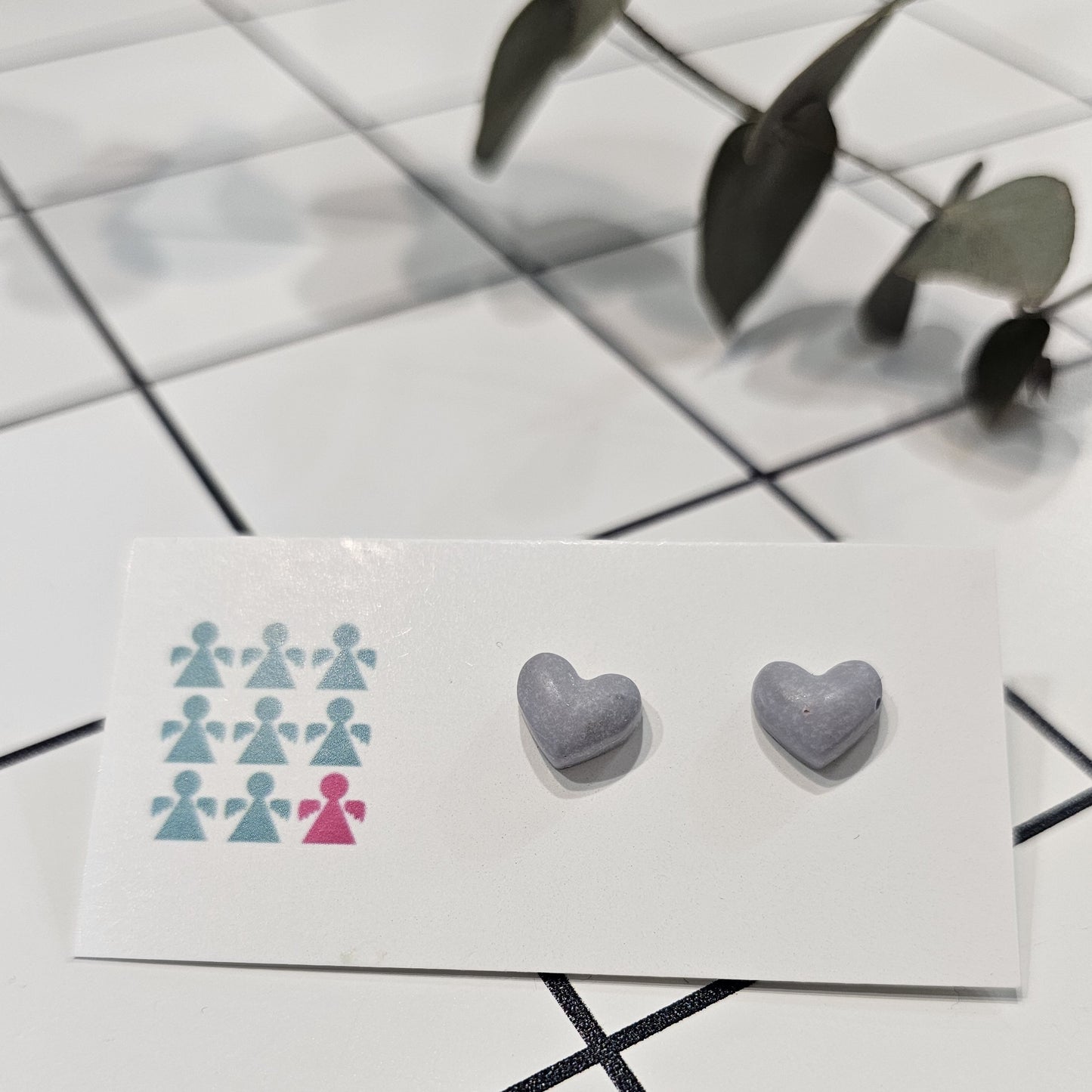 ZERO WASTE HEART STUDS