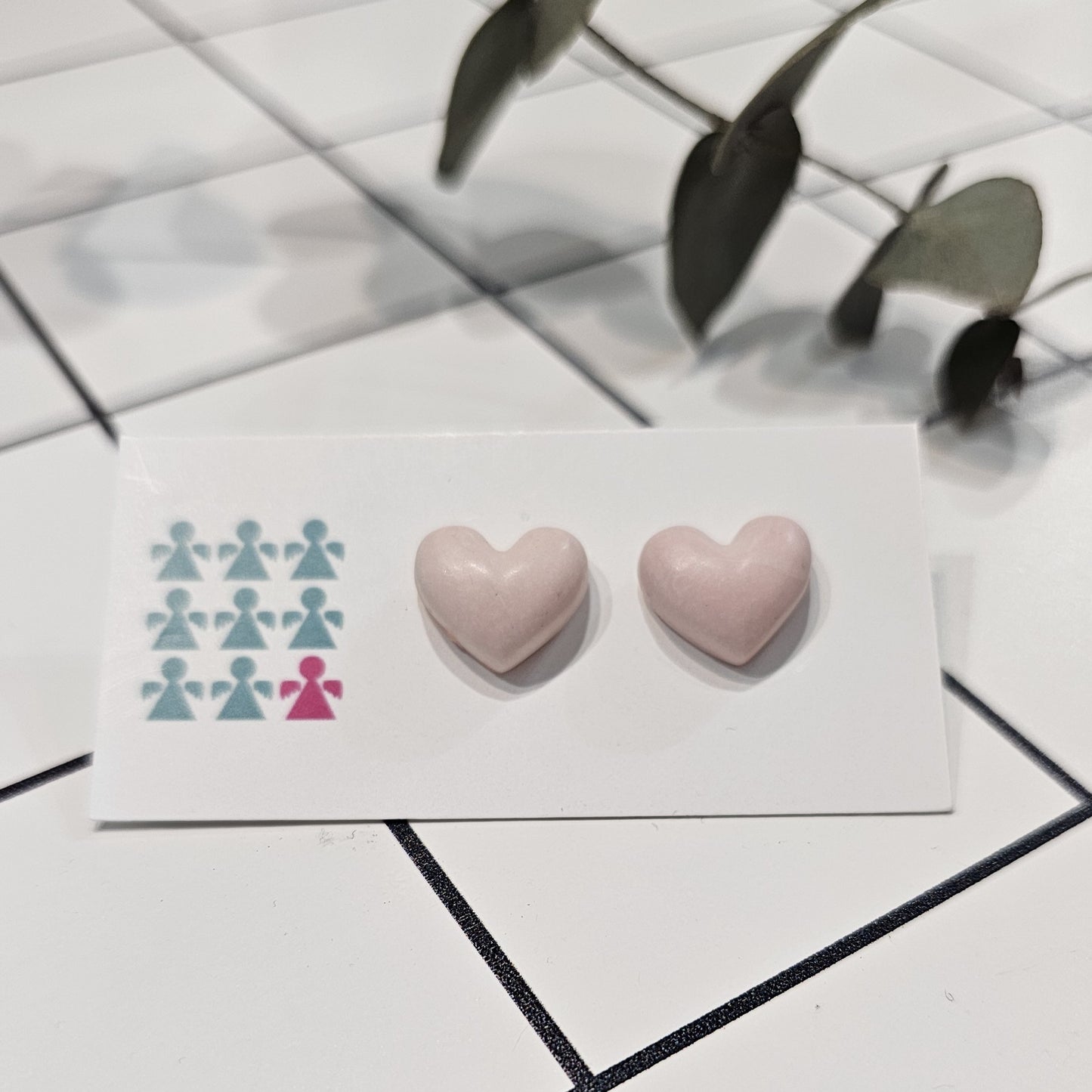 ZERO WASTE HEART STUDS