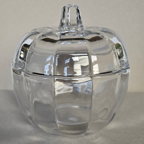 GLASS LIDDED PUMPKIN