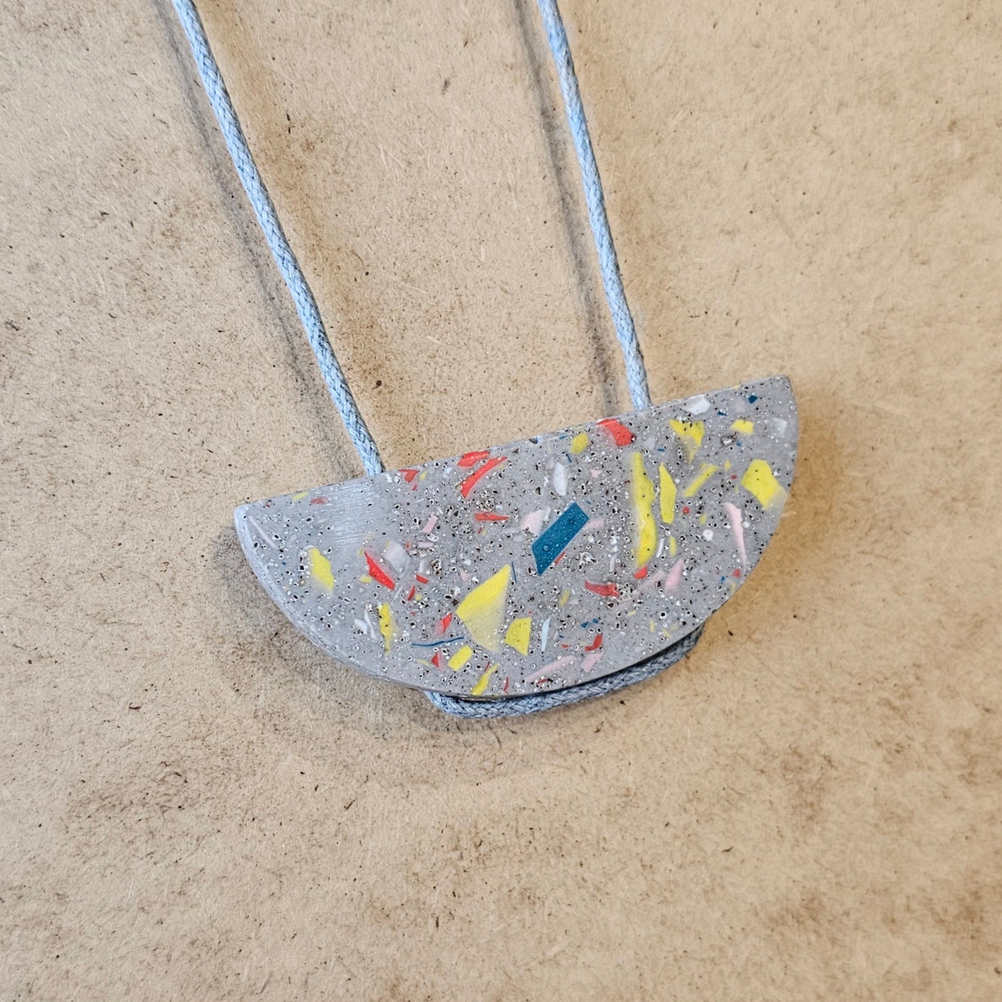 TERRAZZO SEMI CIRCLE NECKLACE