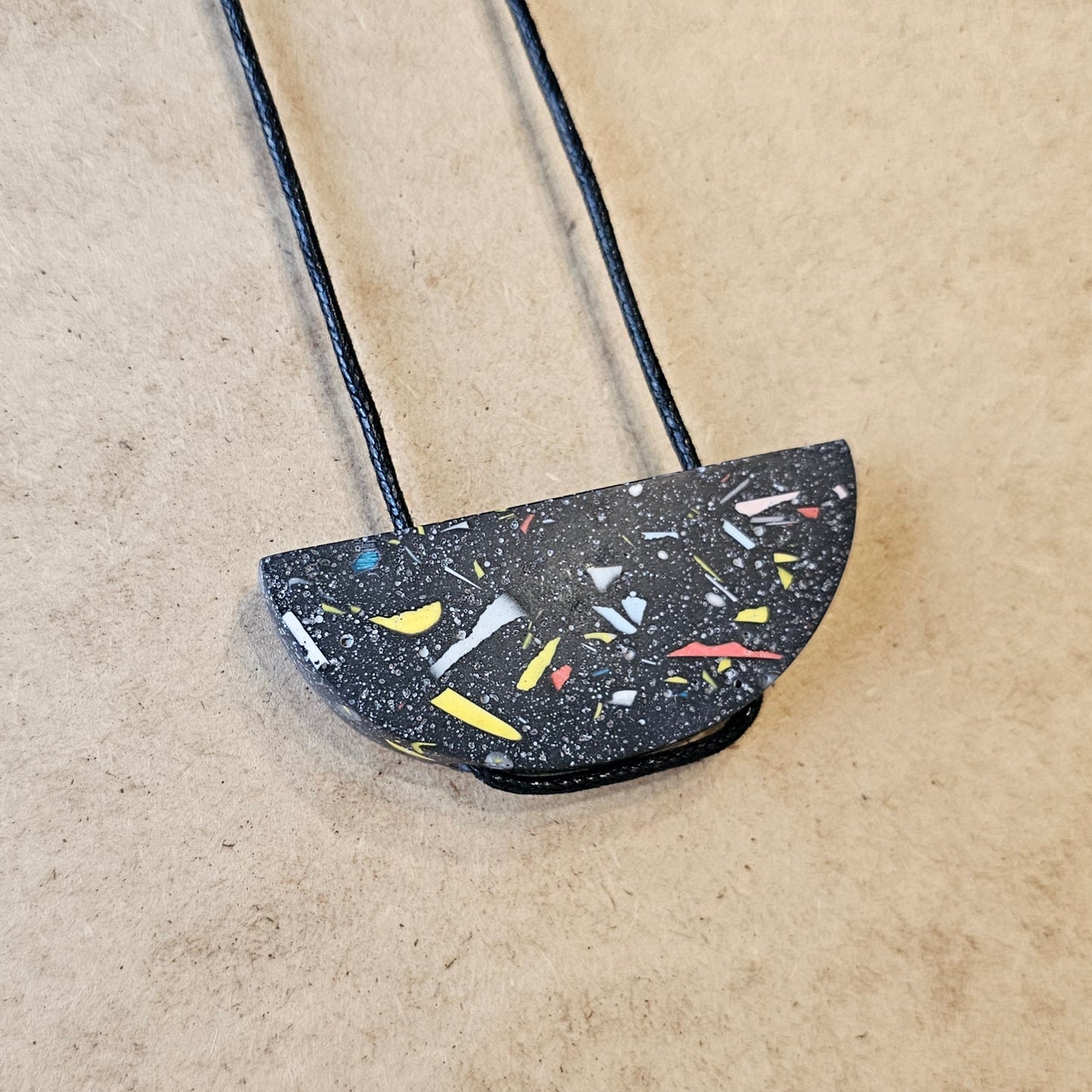 TERRAZZO SEMI CIRCLE NECKLACE