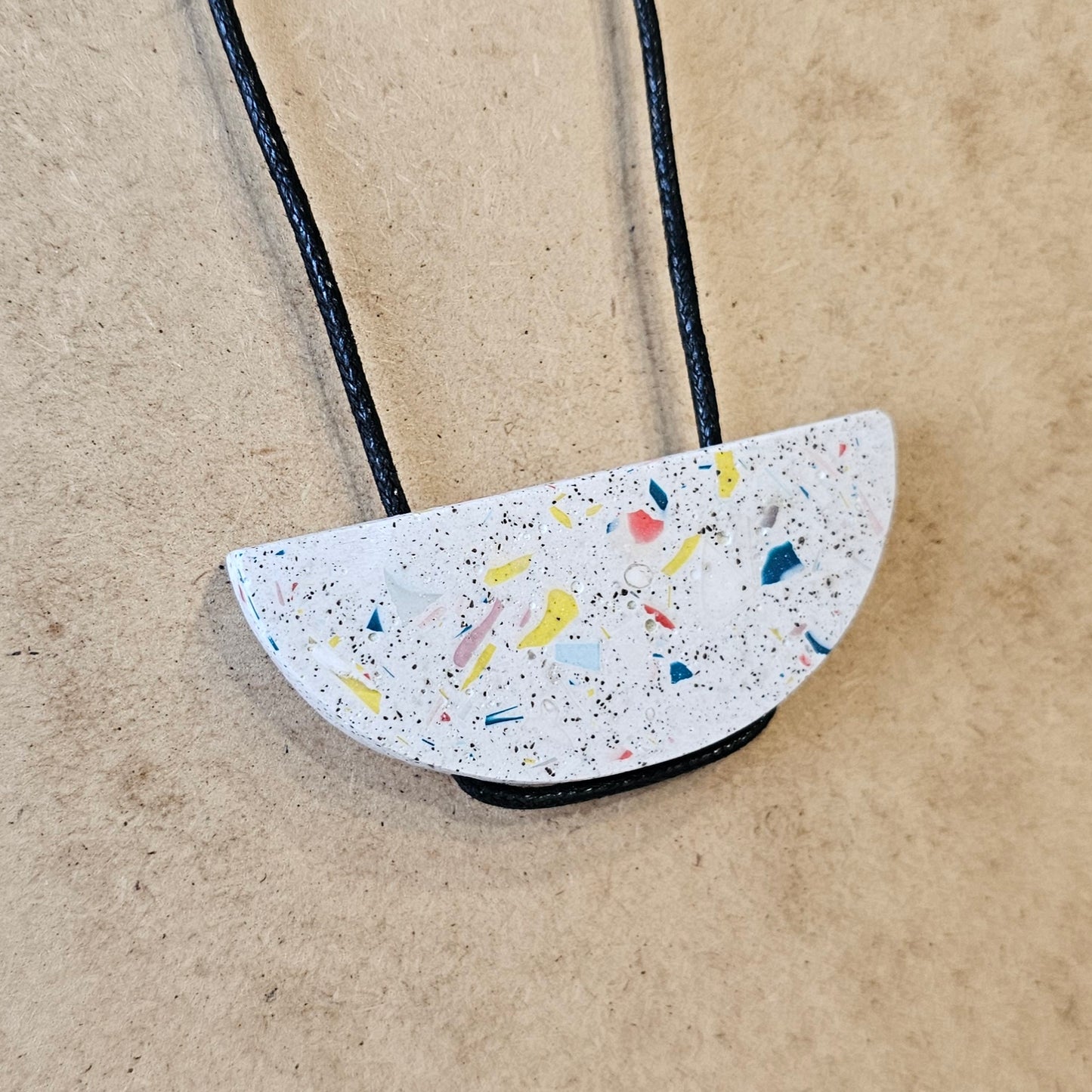 TERRAZZO SEMI CIRCLE NECKLACE