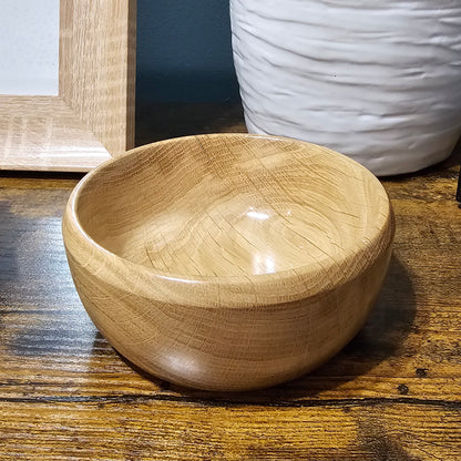 Beautifully handcrafted wooden bowl with unique grain and character