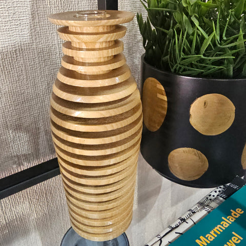 WOODEN VASES