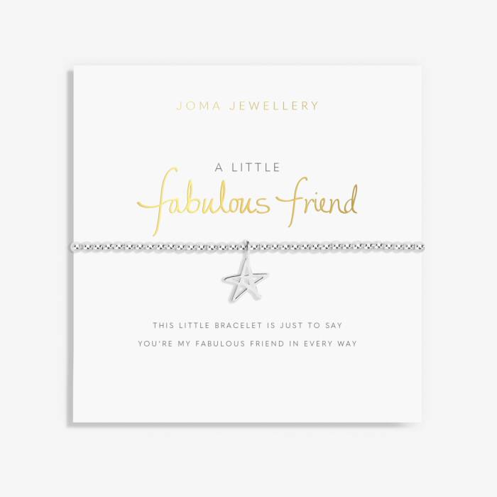 A LITTLE 'FABULOUS FRIEND' SILVER BRACELET