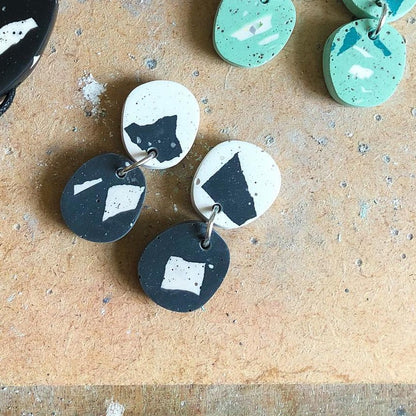 TERRAZZO PEBBLE DROP EARRINGS