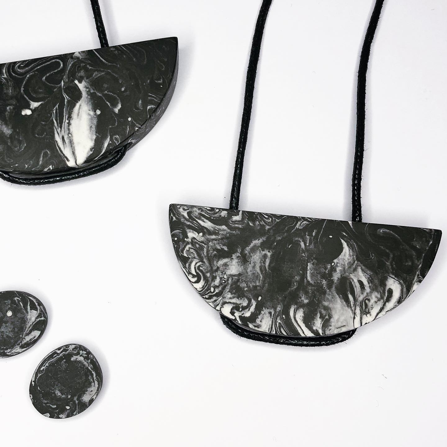 TERRAZZO SEMI CIRCLE NECKLACE