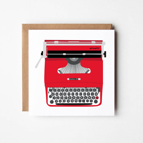 VINTAGE TYPEWRITER CARD