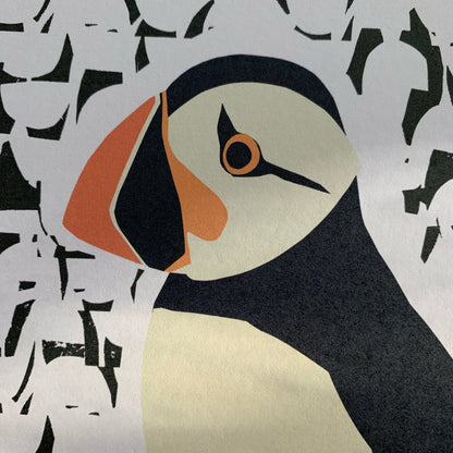 PUFFIN WALL ART