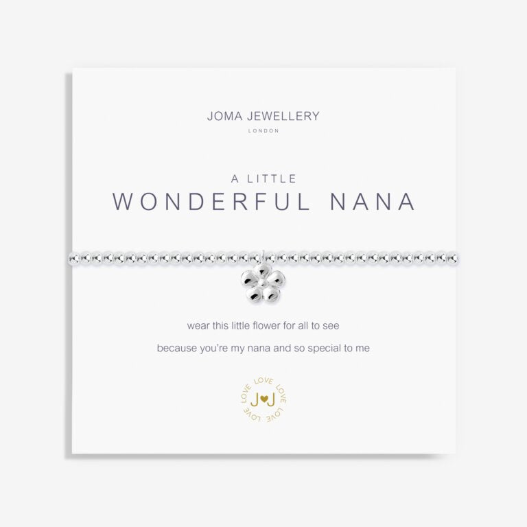 A LITTLE 'WONDERFUL NANA' SILVER BRACELET