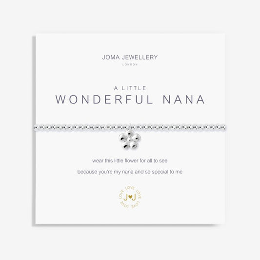 A LITTLE 'WONDERFUL NANA' SILVER BRACELET