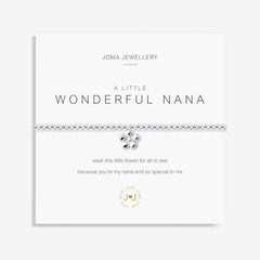 A LITTLE 'WONDERFUL NANA' SILVER BRACELET