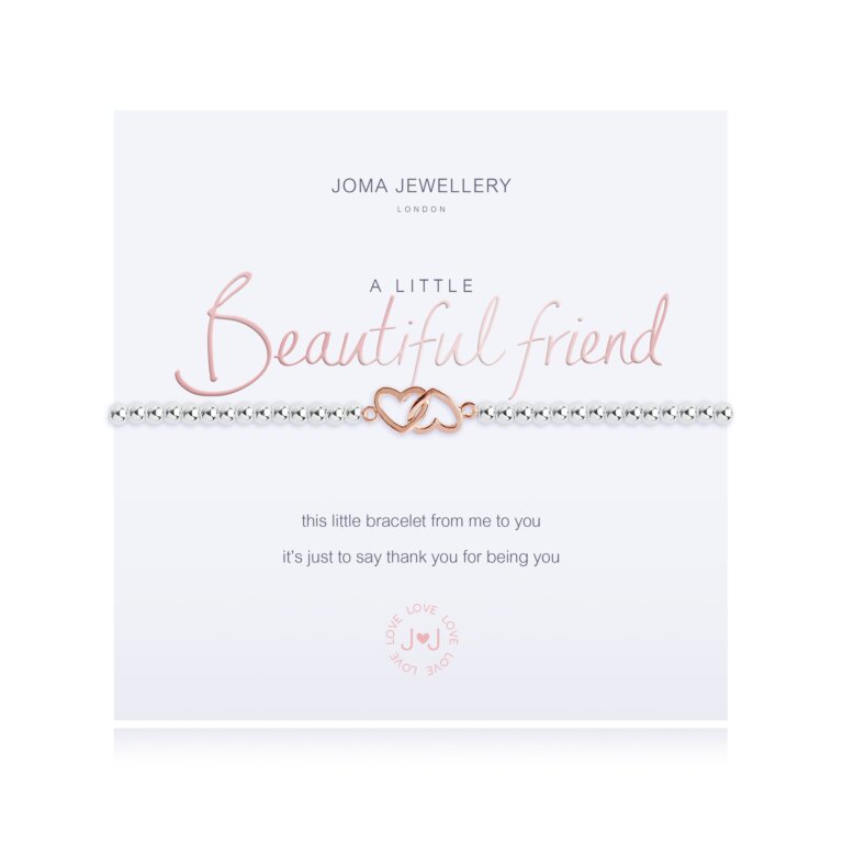A LITTLE 'BEAUTIFUL FRIEND' SILVER BRACELET