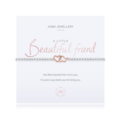 A LITTLE 'BEAUTIFUL FRIEND' SILVER BRACELET