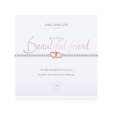 A LITTLE 'BEAUTIFUL FRIEND' SILVER BRACELET