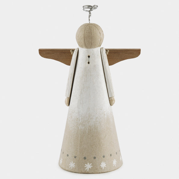 PAPER MACHE ANGEL TREE TOPPER