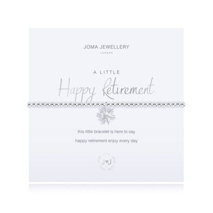 A LITTLE 'HAPPY RETIREMENT' SILVER BRACELET