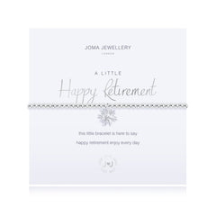 A LITTLE 'HAPPY RETIREMENT' SILVER BRACELET