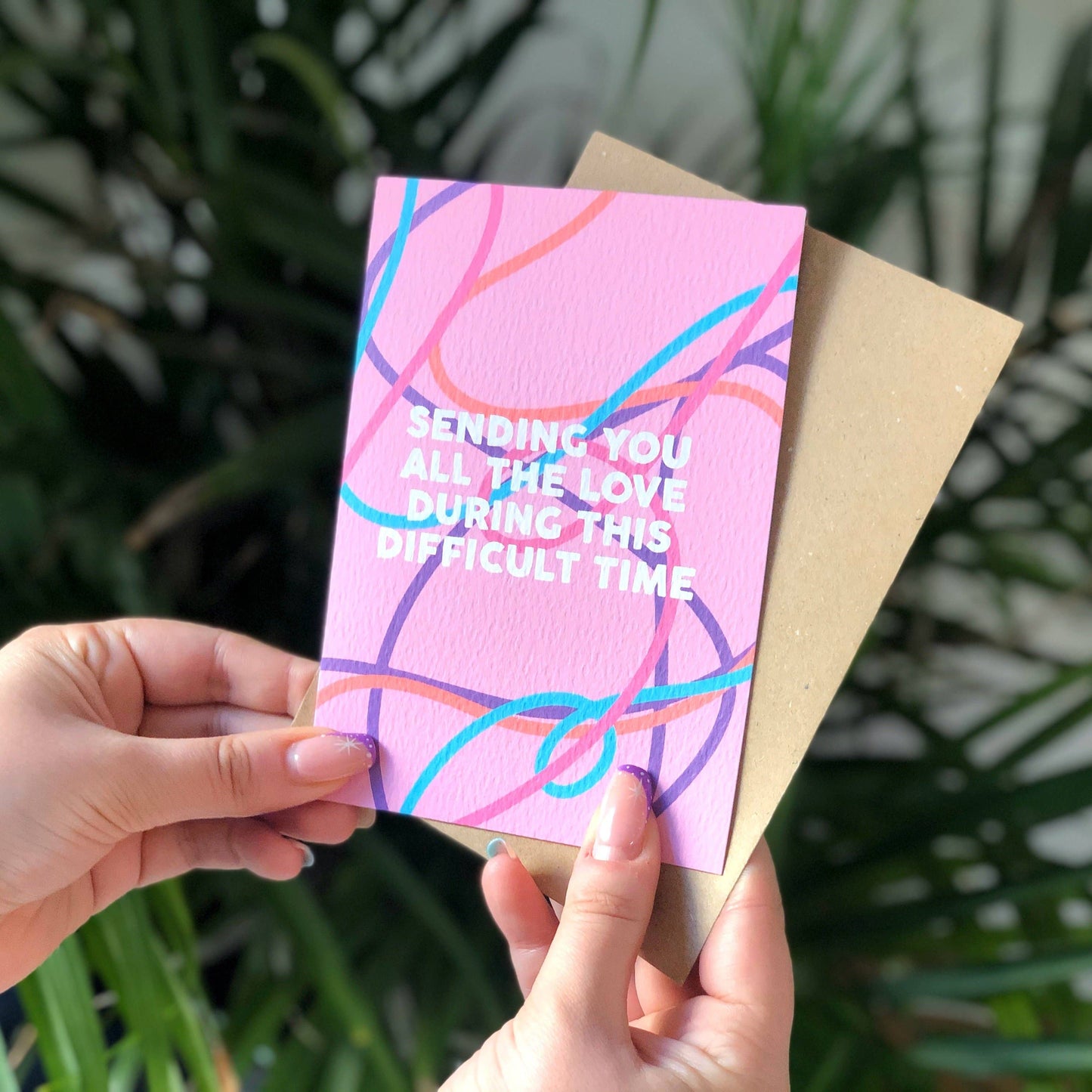 SENDING YOU LOVE AT THIS DIFFICULT TIME CARD