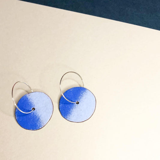 ENAMEL HOOP - BLUE OMBRE