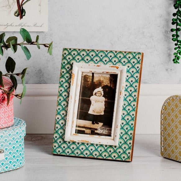 BOUDOIR STAMP PHOTO FRAME - AQUA
