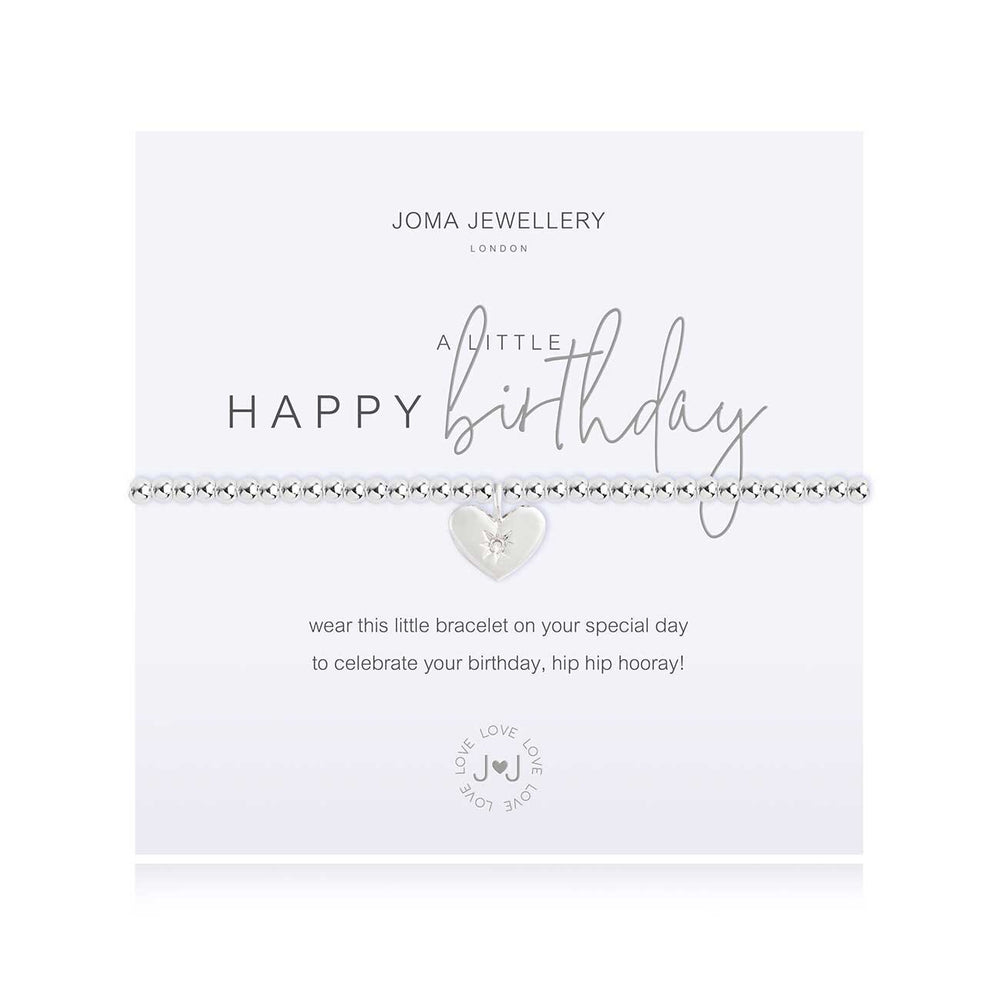 A LITTLE 'HAPPY BIRTHDAY' SILVER BRACELET