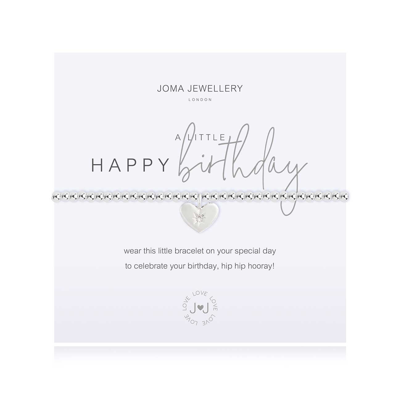 A LITTLE 'HAPPY BIRTHDAY' SILVER BRACELET