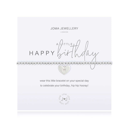 A LITTLE 'HAPPY BIRTHDAY' SILVER BRACELET