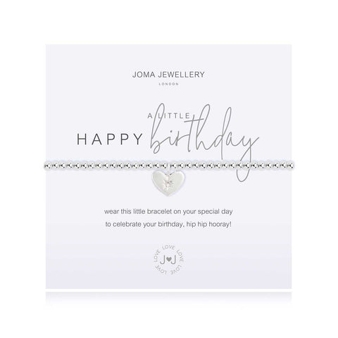 A LITTLE 'HAPPY BIRTHDAY' SILVER BRACELET