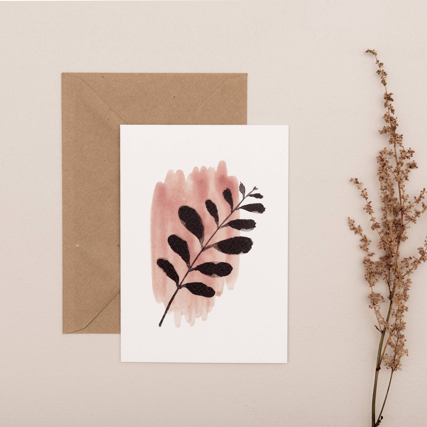 ABSTRACT LEAF CARD