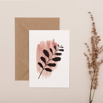 ABSTRACT LEAF CARD