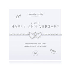 A LITTLE 'HAPPY ANNIVERSARY' SILVER BRACELET