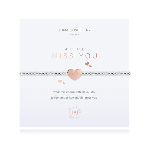 A LITTLE 'MISS YOU' SILVER BRACELET