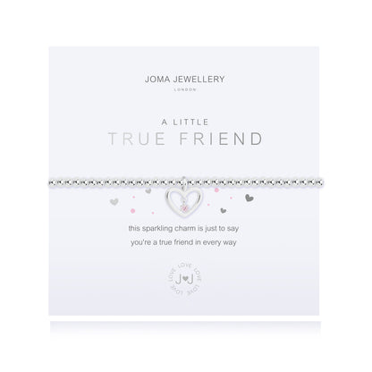 A LITTLE 'TRUE FRIEND' SILVER BRACELET