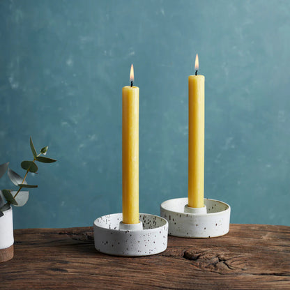 STONE SPECKLE CANDLE HOLDER