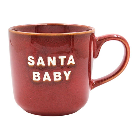 RED SANTA BABY MUG