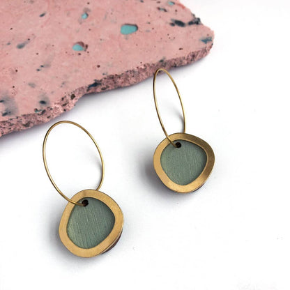 COLOURED/GOLD CIRCLE HOOP EARRINGS