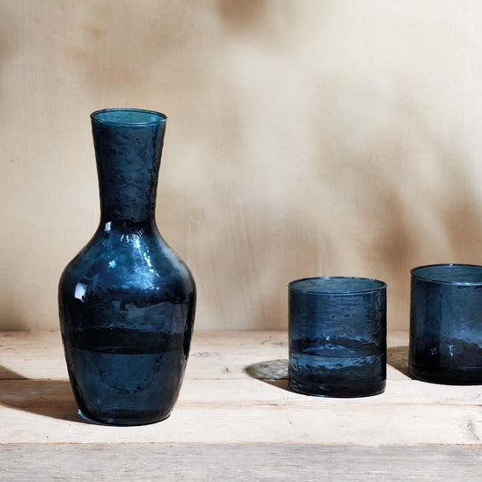YALA HAMMERED JUG - INDIGO