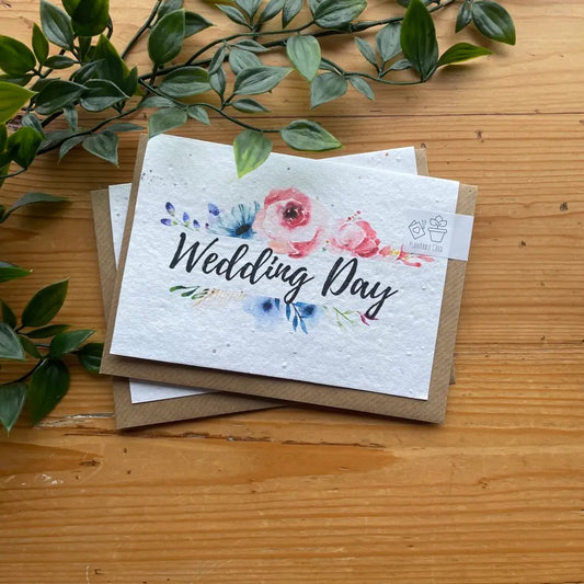 PLANTABLE 'WEDDING DAY' CARD