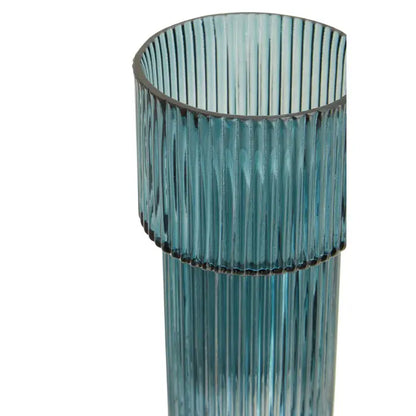 ESMA RIBBED GLASS VASE